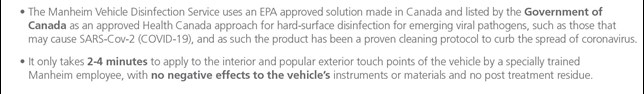 Manheim Vehicle Disinfection Service